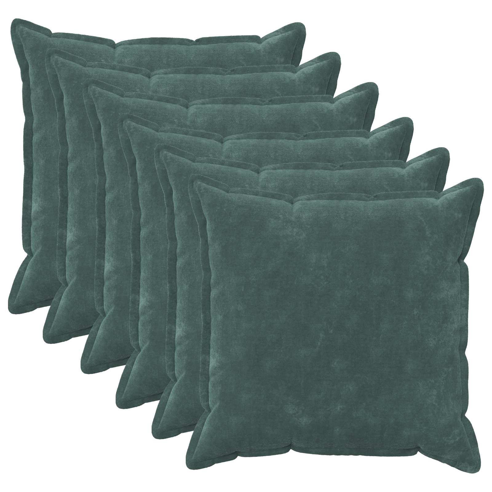 vidaXL Povlak na polštář 6 pcs HOUTEN Mořsky modrá 55 x 55 cm