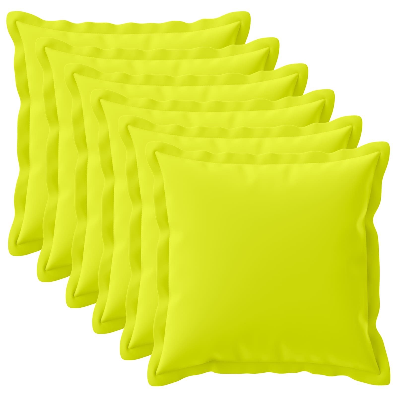 Kussensloop 6 st HOUTEN Helder groen 55 x 55 cm Polyester image 1