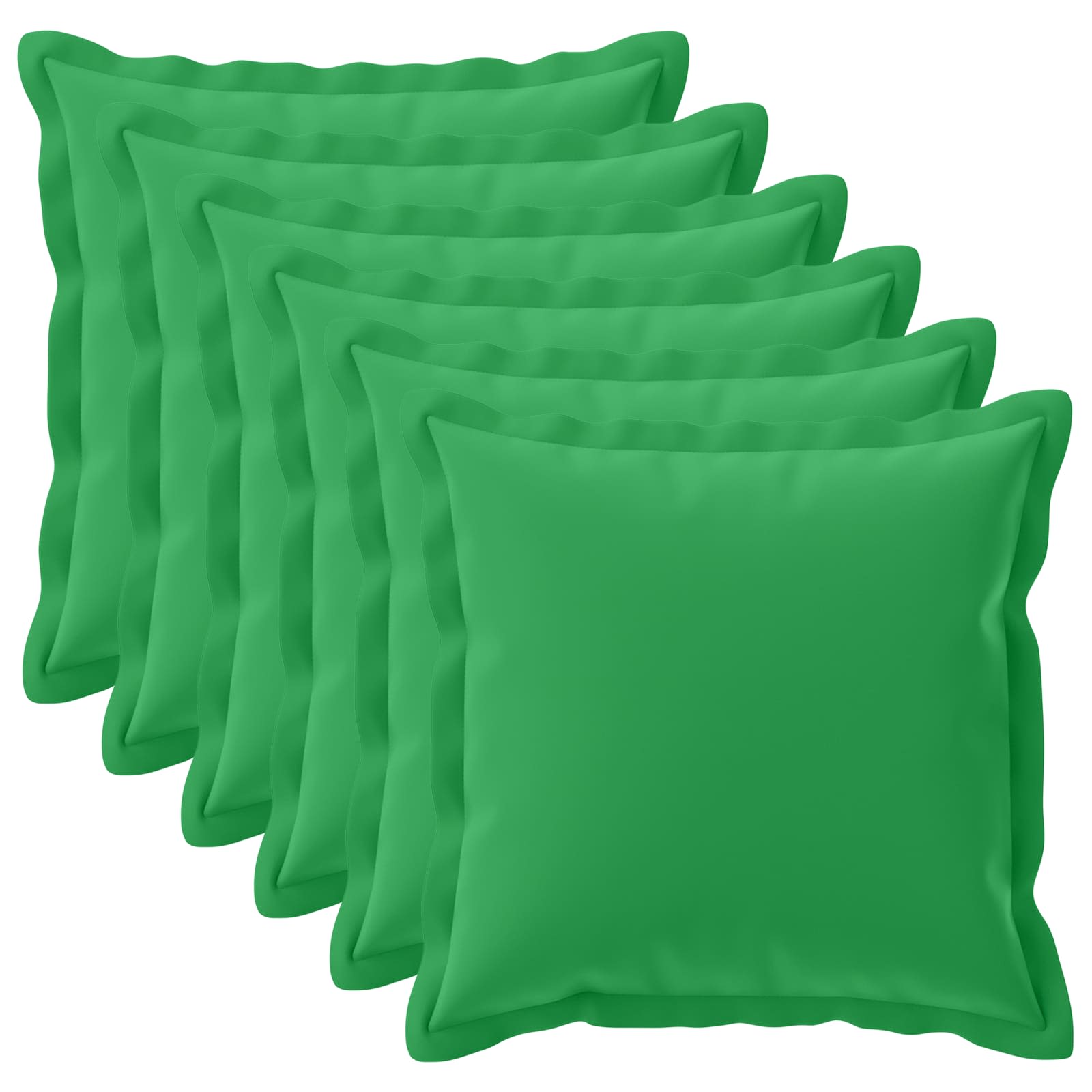 Kussensloop 6 st HOUTEN Groen 55 x 55 cm Polyester image 1