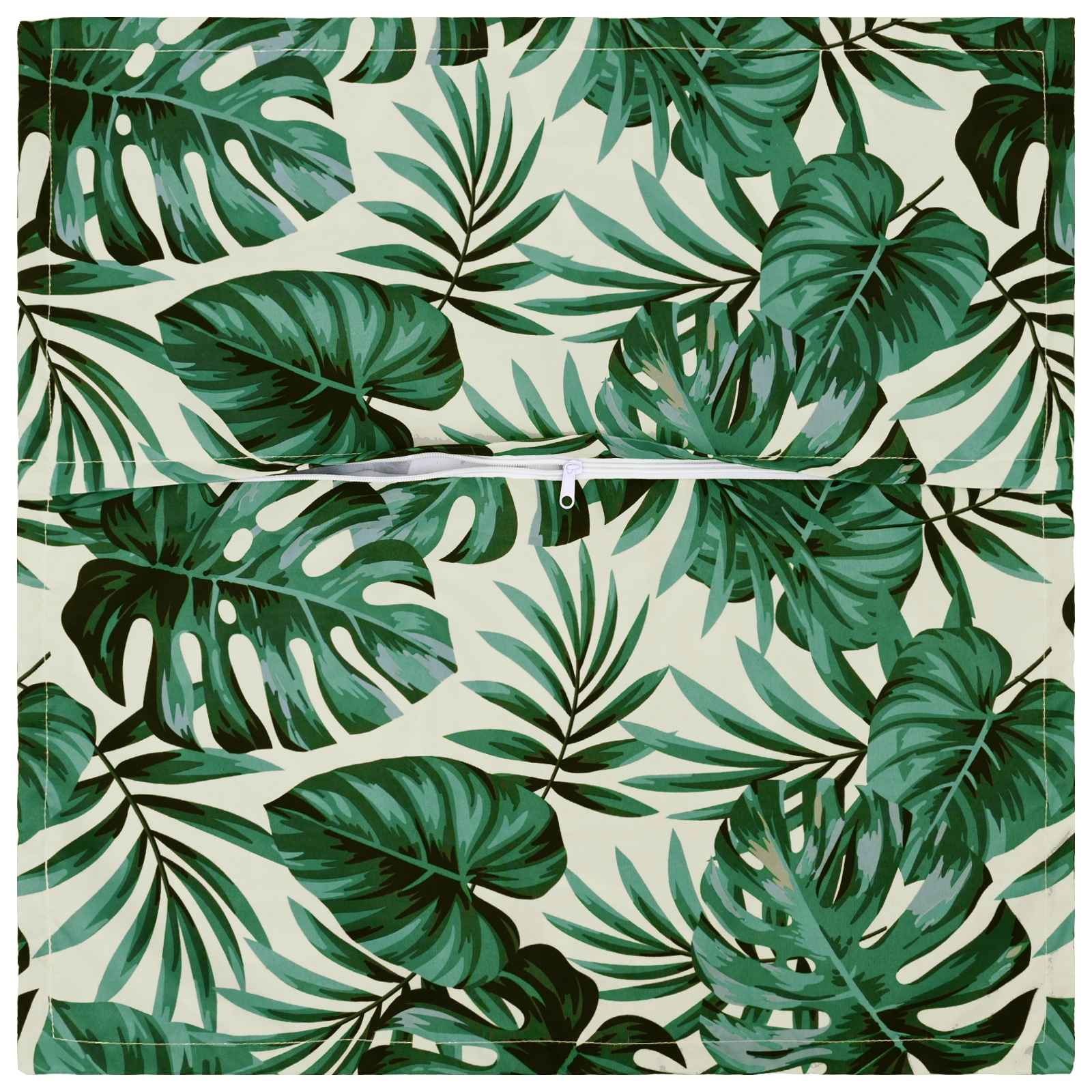 Kussensloop 2 st HOUTEN Bladpatroon 55 x 55 cm Polyester image 3