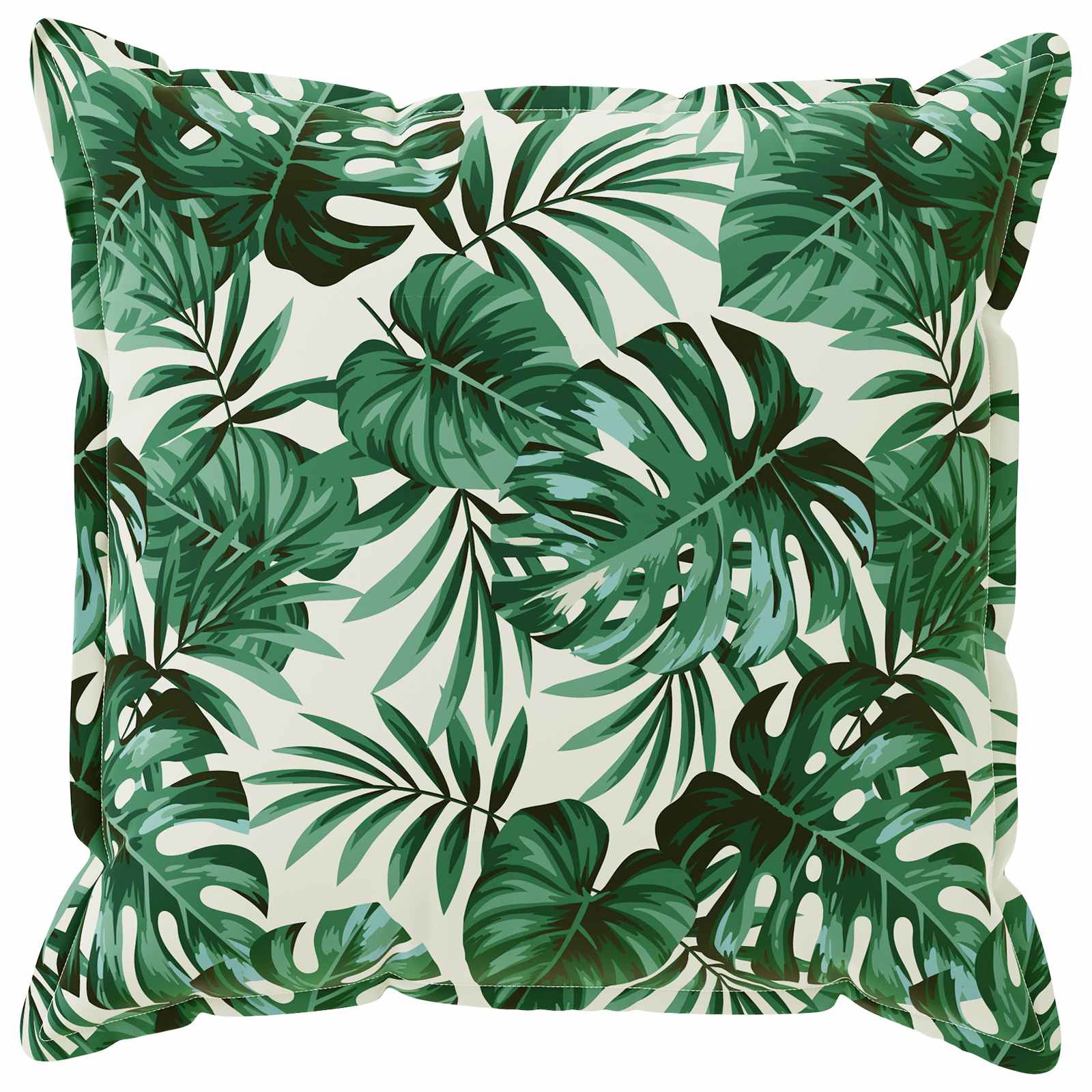 Kussensloop 2 st HOUTEN Bladpatroon 55 x 55 cm Polyester image 2
