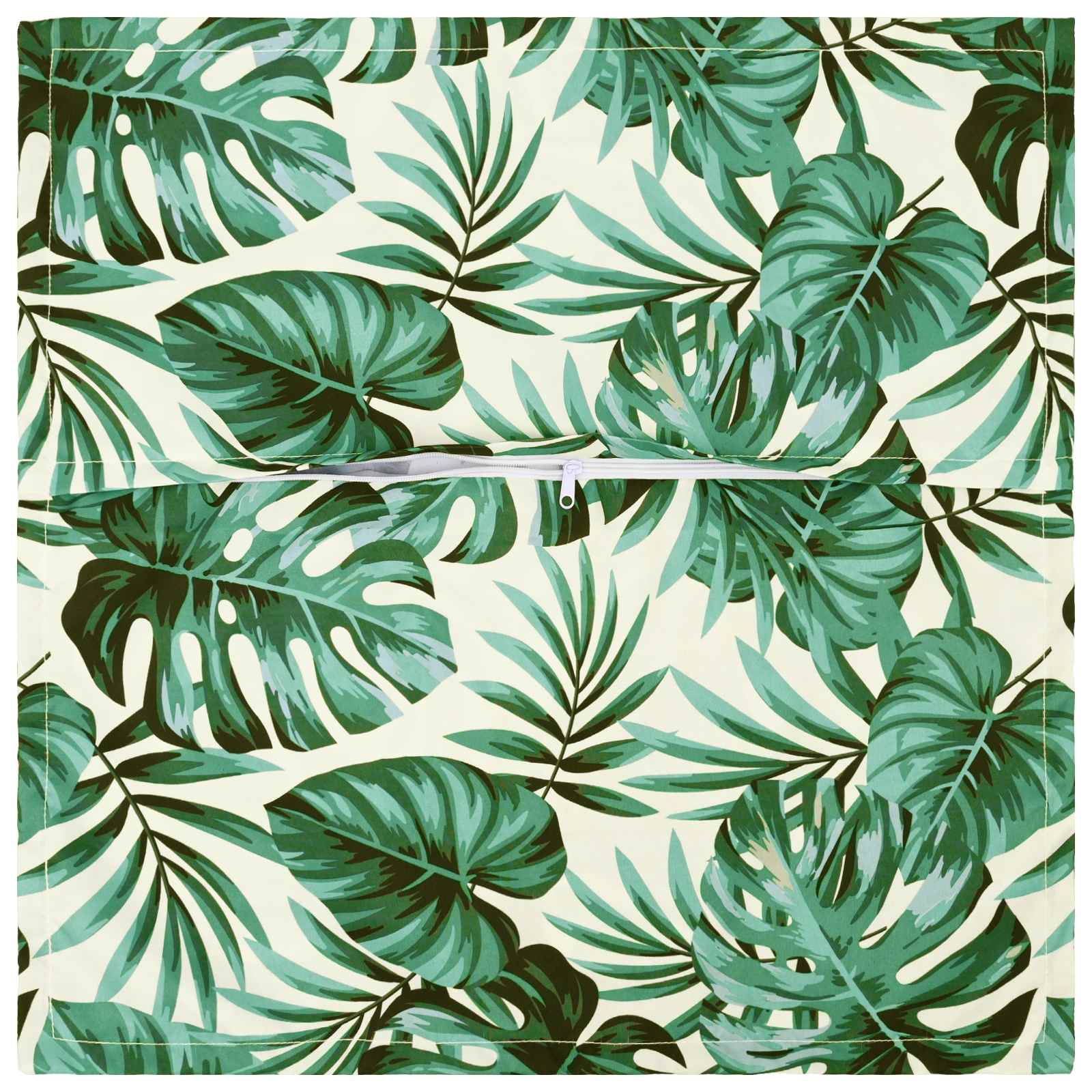 Kussensloop 6 st HOUTEN Bladpatroon 55 x 55 cm Polyester image 3