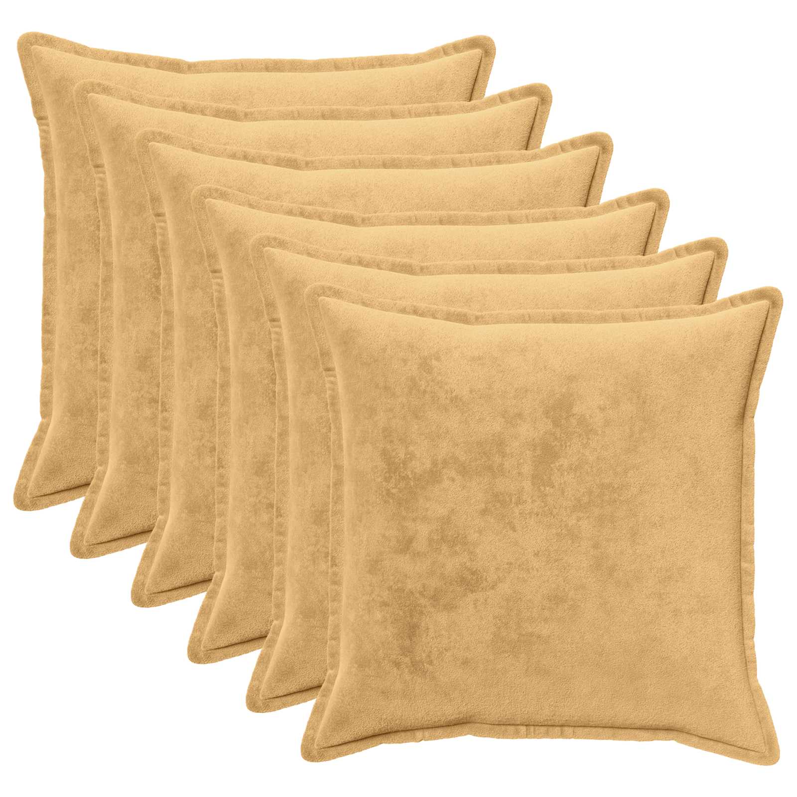 Prevleka za blazino 6 kos HOUTEN Taupe 55 x 55 cm Flanel