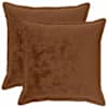 vidaXL Diivanipadi 2 pcs HOUTEN Helepruun 55 x 55 cm Flanell