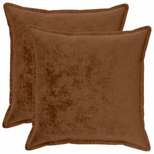 vidaXL Diivanipadi 2 pcs HOUTEN Helepruun 55 x 55 cm Flanell