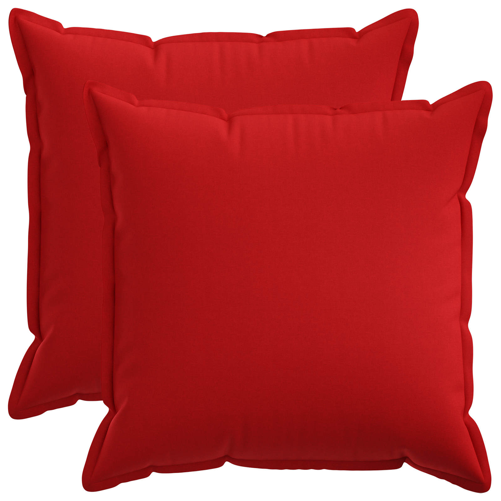 Kussensloop 2 pcs HOUTEN Rood 60 x 60 cm Faux Linnen image 1