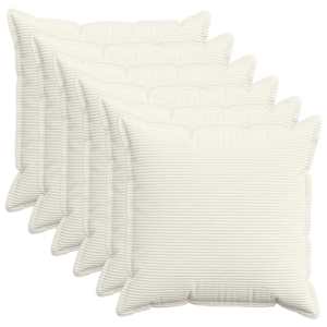 vidaXL Diivanipadi 6 tk HOUTEN Kreemjas 60 x 60 cm manchester