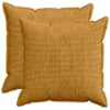 vidaXL Diivanipadi 2 tk HOUTEN Kollane 60 x 60 cm manchester