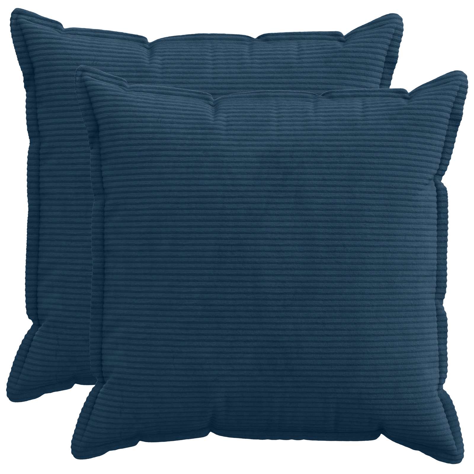 Kussensloop 2 st HOUTEN Marineblauw 60 x 60 cm corduroy image 1