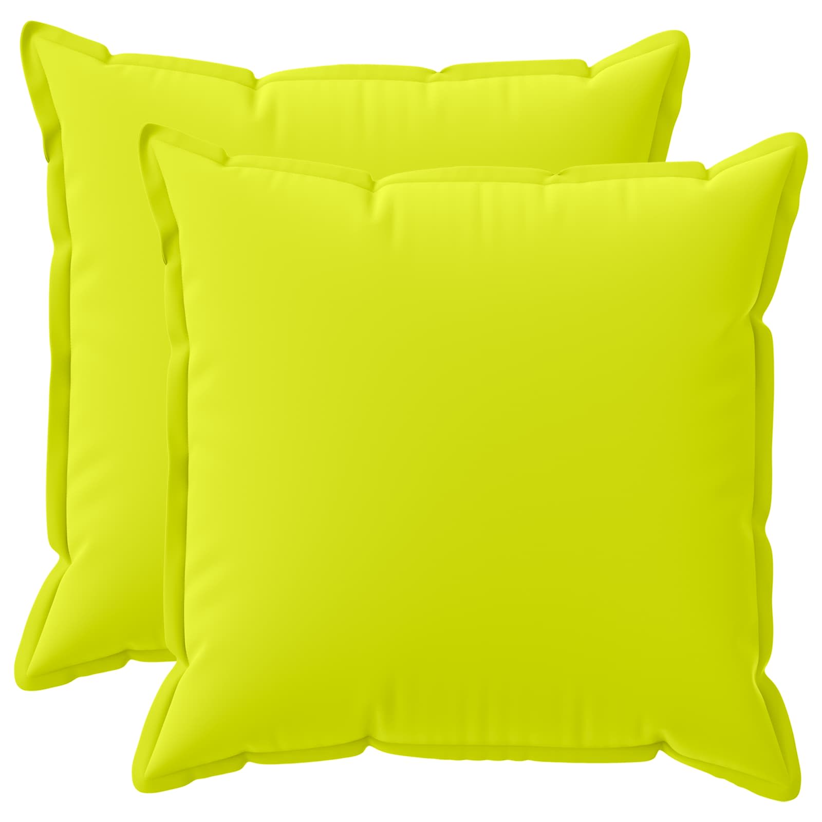 Kussensloop 2 st HOUTEN Helder groen 60 x 60 cm Polyester image 1
