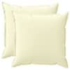 vidaXL Diivanipadi 2 tk HOUTEN Kreemjas 60 x 60 cm Pol&uuml;ester