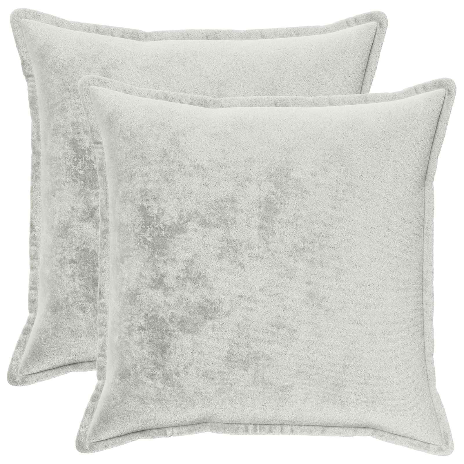 Prevleka za blazino 2 kos HOUTEN Svetlo siva 60 x 60 cm Flanel