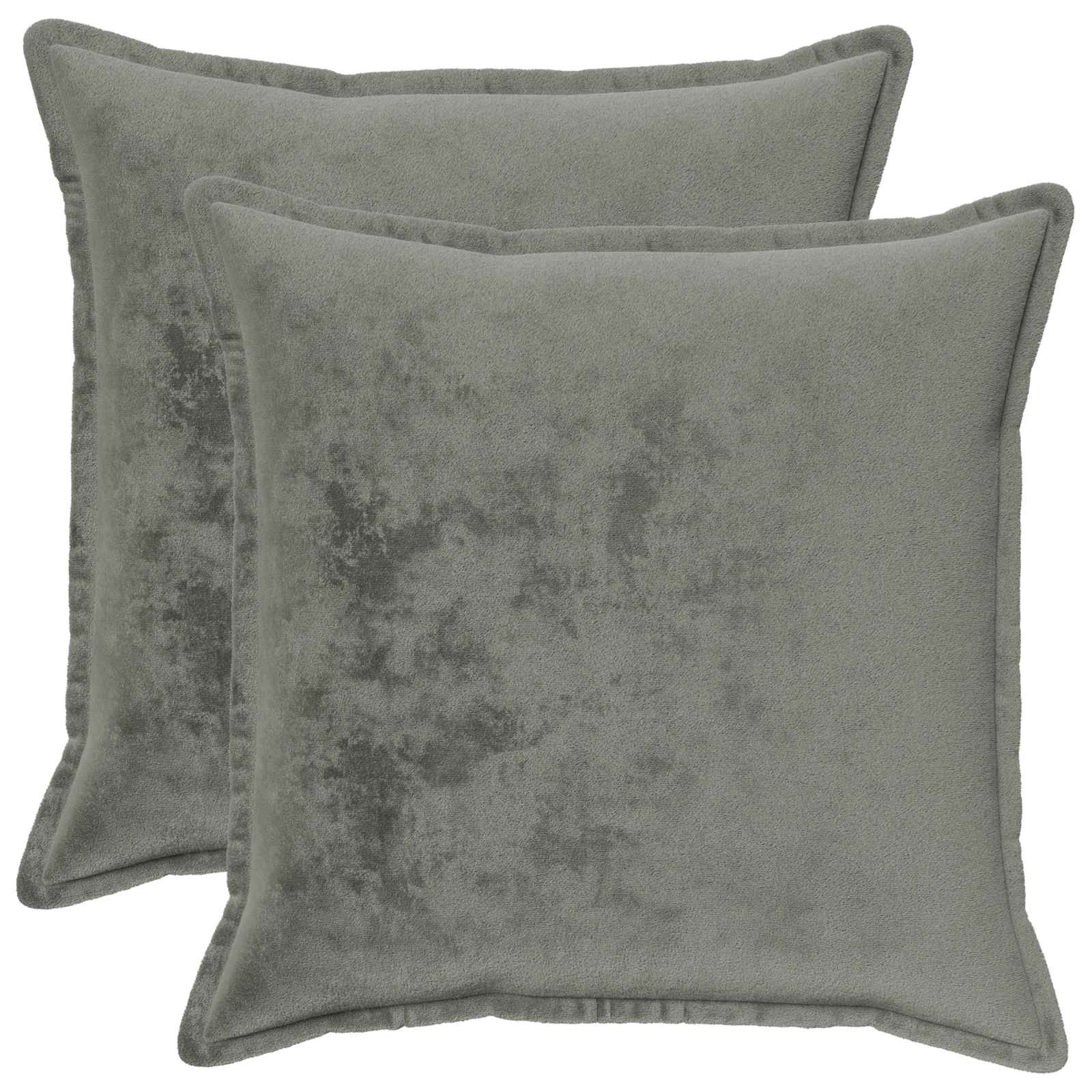 vidaXL Poťah na podložku 2 ks HOUTEN Tmavosivá 60 x 60 cm Flanel