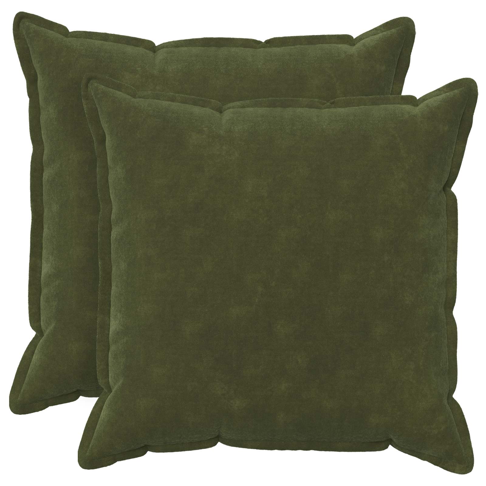 vidaXL Povlak na polštář 2 pcs HOUTEN Zelená 65 x 65 cm