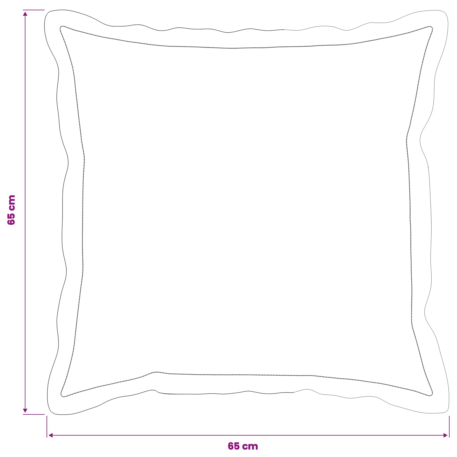 Kussensloop 6 st HOUTEN Beige 65 x 65 cm Polyester image 9