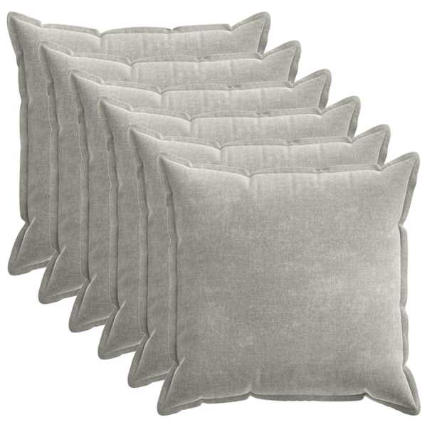 vidaXL Diivanipadi 6 tk HOUTEN Helehall 70 x 70 cm &Scaron;en&uuml;&uuml;lfabric