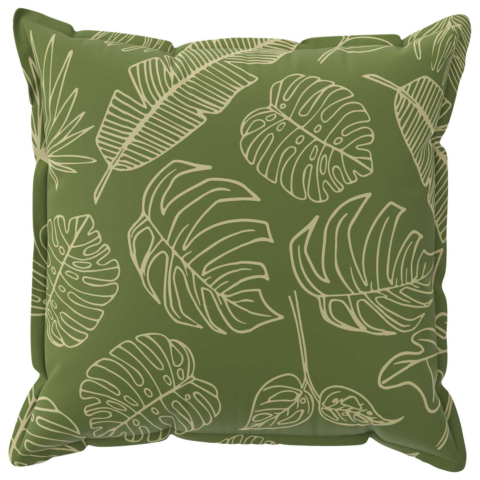 Kussensloop 2 st HOUTEN Bladontwerp 70 x 70 cm Polyester image 2