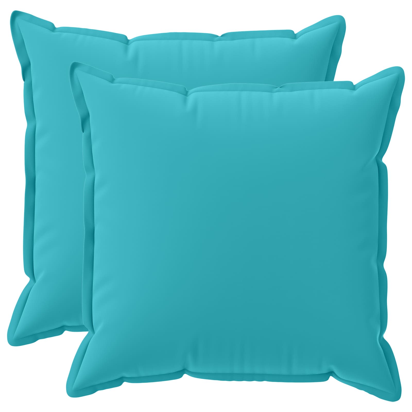 Kussensloop 2 st HOUTEN Turquoise 70 x 70 cm Polyester image 1