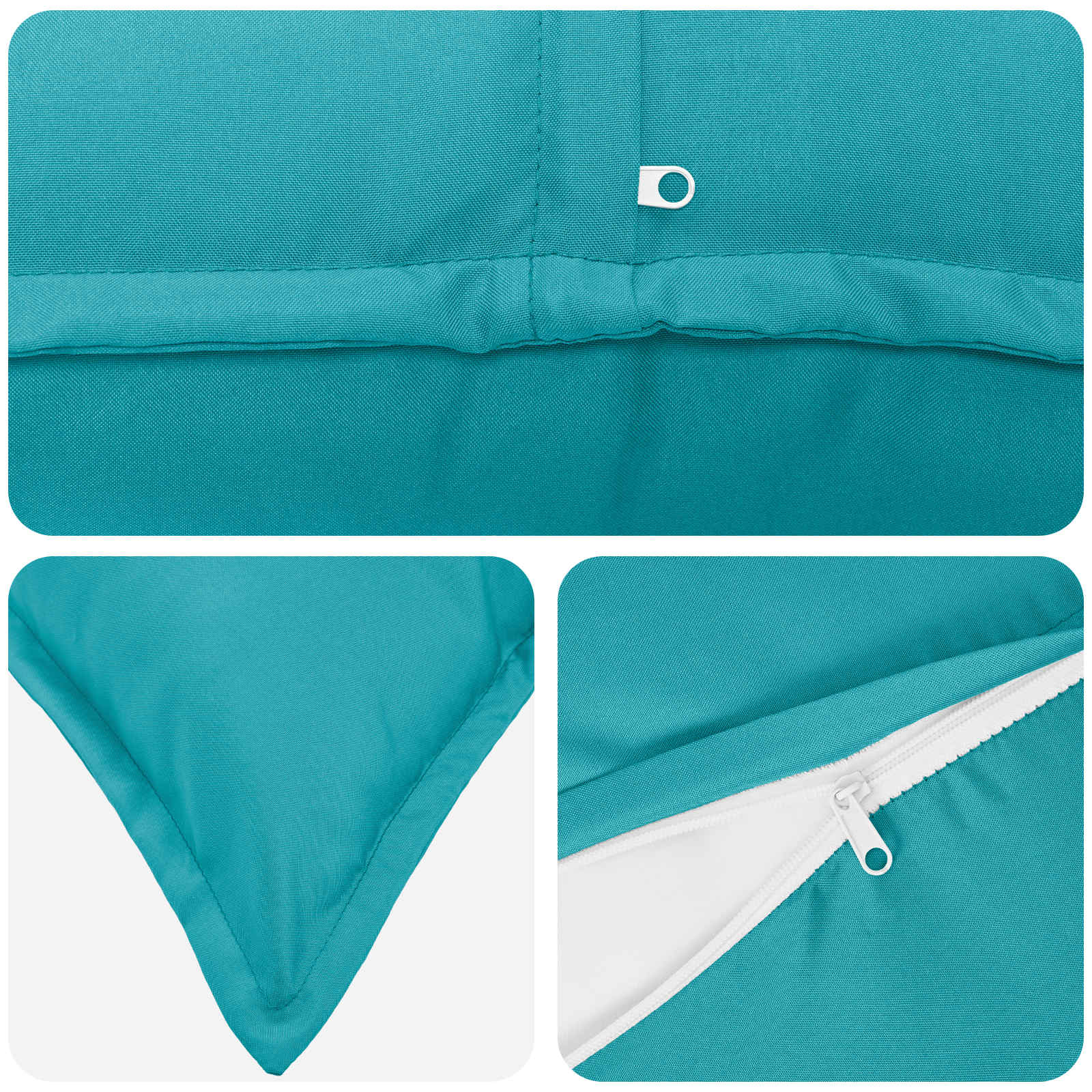 Kussensloop 6 st HOUTEN Turquoise 70 x 70 cm Polyester image 4