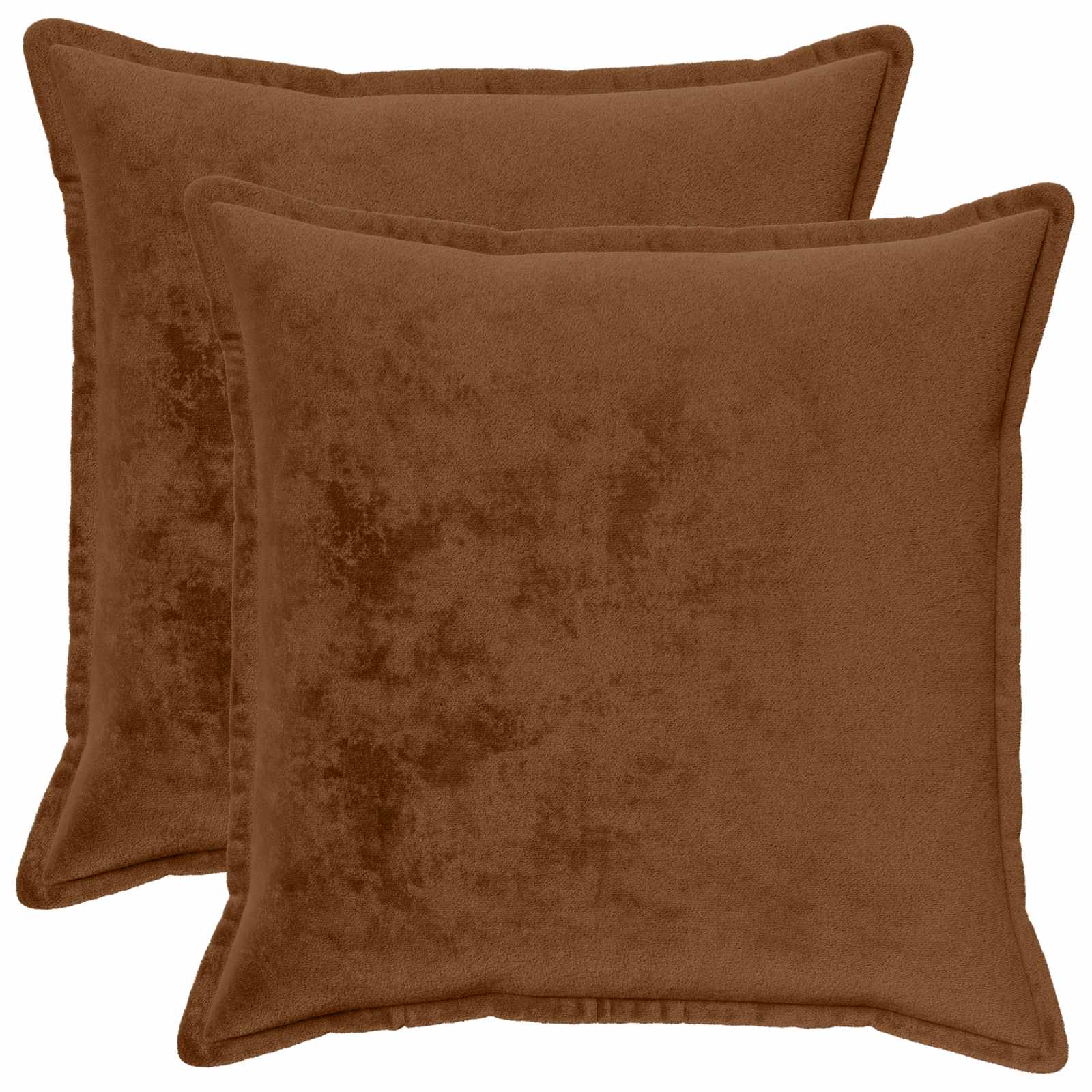 vidaXL Poťah na podložku 2 pcs HOUTEN Svetlohnedá 70 x 70 cm Flanel