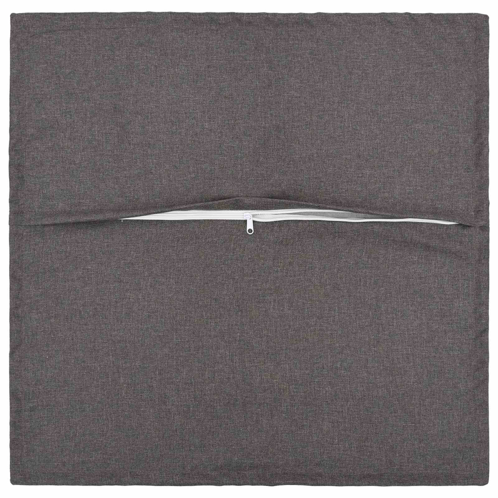 Kussensloop 2 pcs HOUTEN Lichtgrijs 80 x 80 cm Faux Linnen image 3