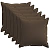vidaXL Diivanipadi 6 pcs HOUTEN Pruunikashall 80 x 80 cm Kunstlinen