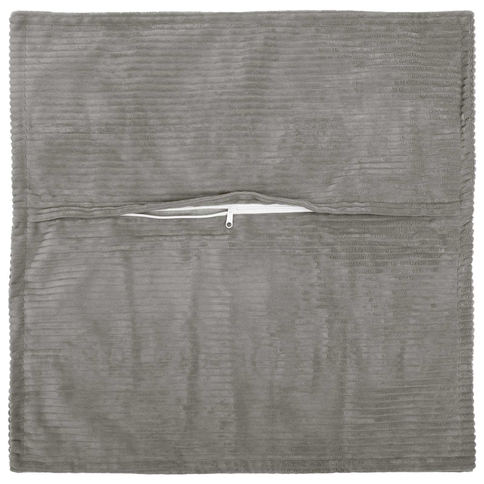 Kussensloop 6 st HOUTEN Lichtgrijs 80 x 80 cm corduroy image 3