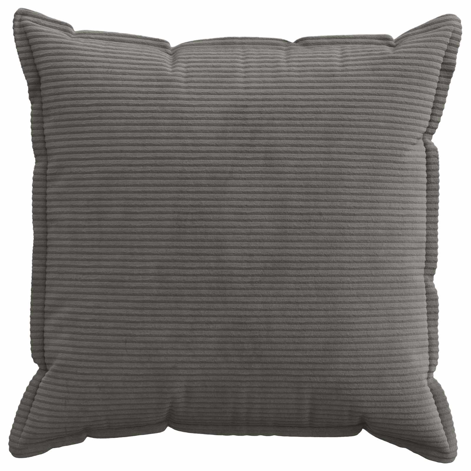 Kussensloop 6 st HOUTEN Donkergrijs 80 x 80 cm corduroy image 2