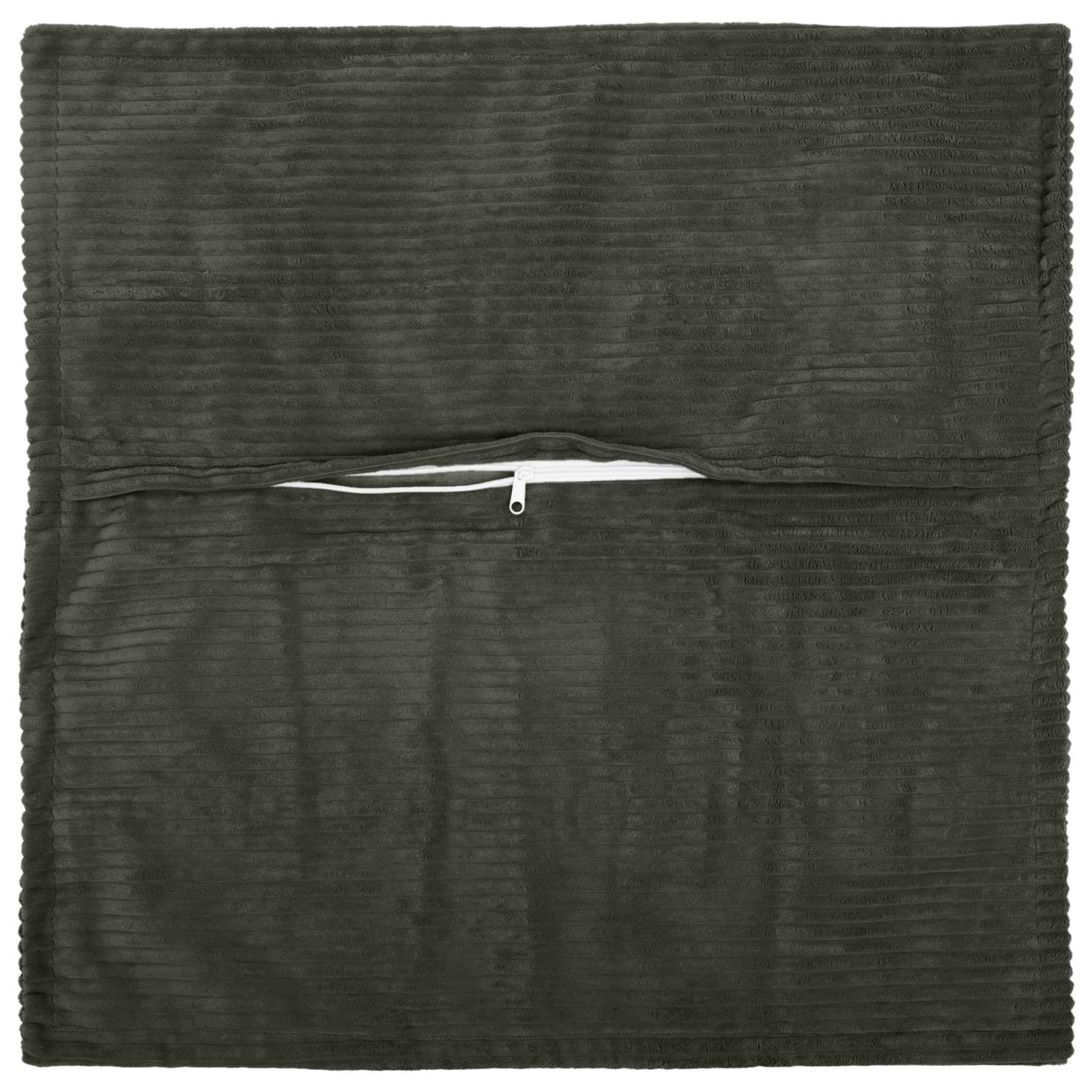 Kussensloop 2 st HOUTEN Antraciet 80 x 80 cm corduroy image 3
