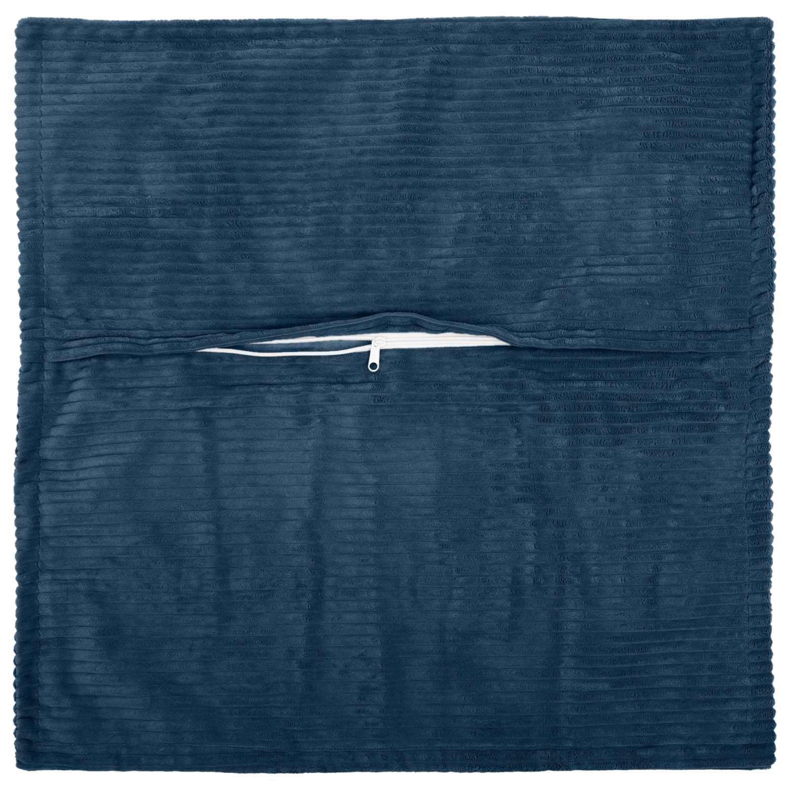 Kussensloop 6 st HOUTEN Marineblauw 80 x 80 cm corduroy image 3