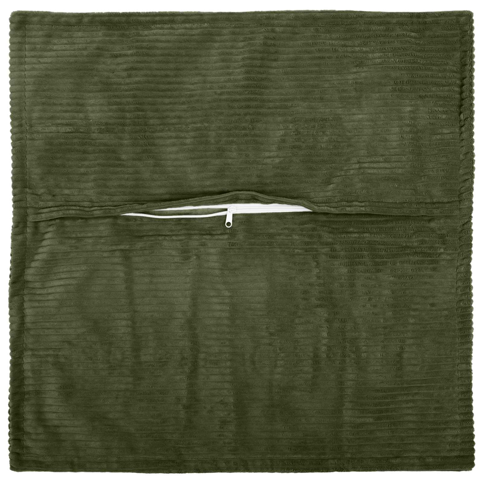 Kussensloop 2 st HOUTEN Groen 80 x 80 cm corduroy image 3