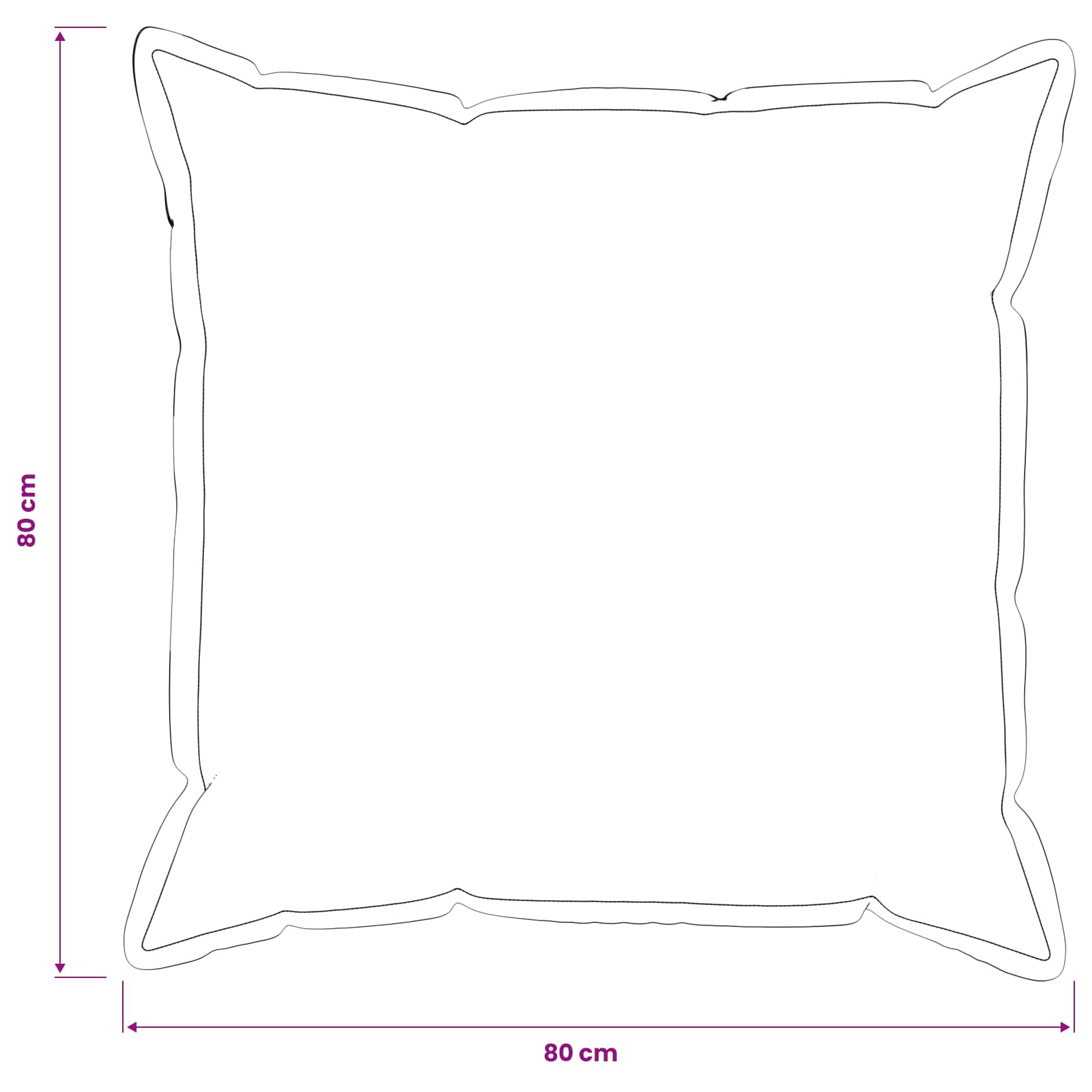 Kussensloop 2 pcs HOUTEN Zwart 80 x 80 cm Bouclé image 8