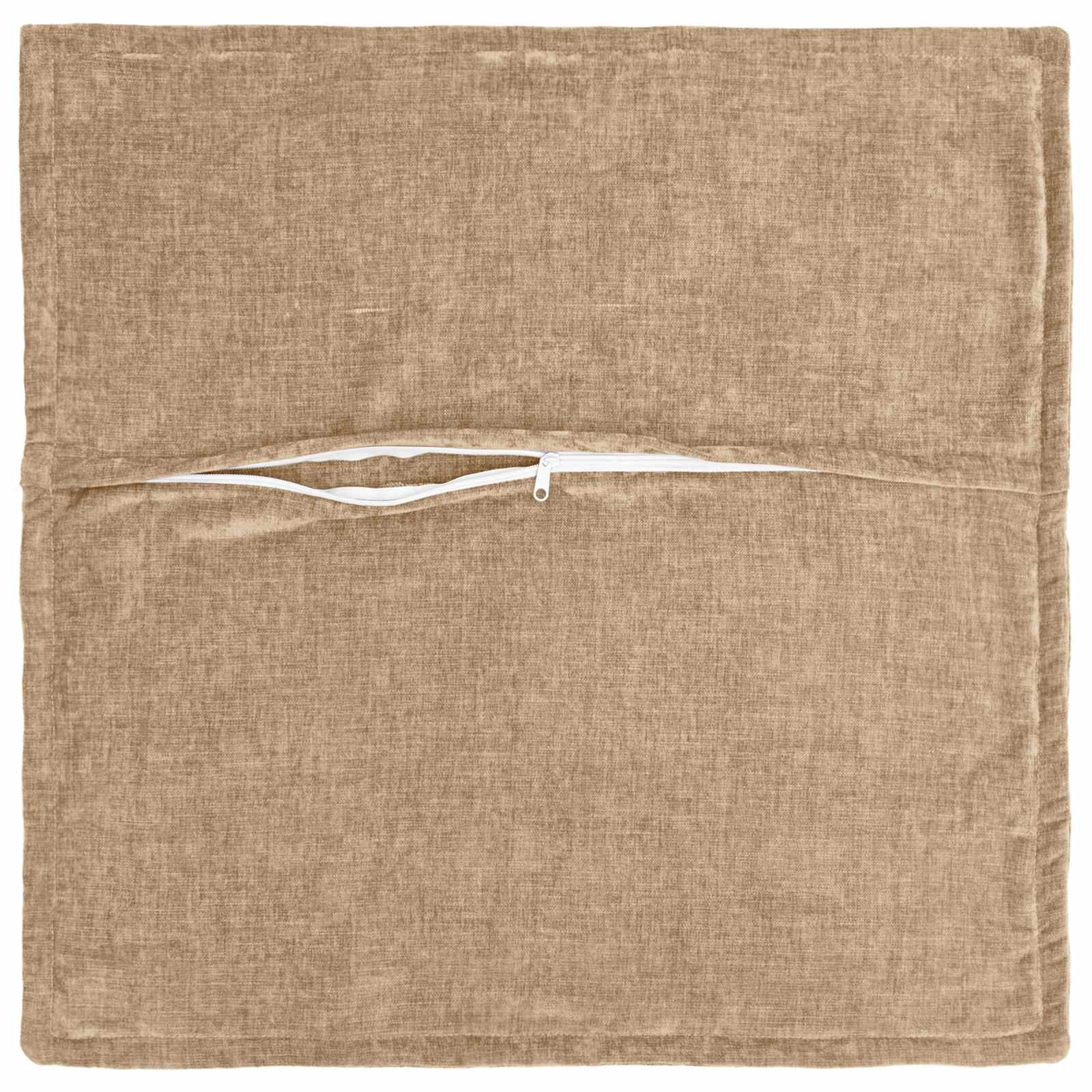 Kussensloop 6 st HOUTEN Taupe 80 x 80 cm Chenille Stof image 4