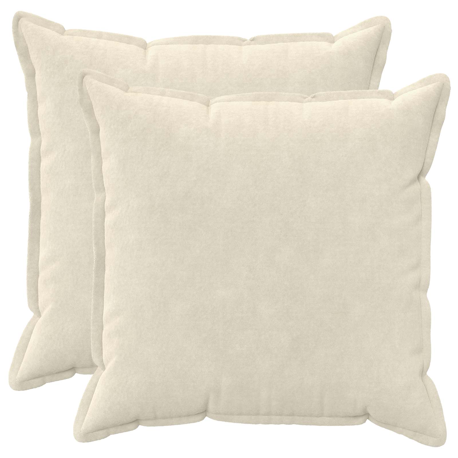 vidaXL Povlak na polštář 2 pcs HOUTEN Krémová 80 x 80 cm