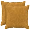 vidaXL Diivanipadi 2 tk HOUTEN Kollane 80 x 80 cm Mikrofliis