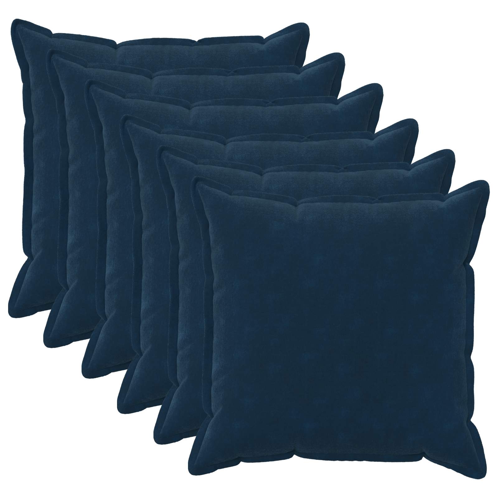 vidaXL Povlak na polštář 6 pcs HOUTEN Modrá 80 x 80 cm