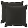 vidaXL Diivanipadi 2 tk HOUTEN Must 80 x 80 cm Pol&uuml;ester