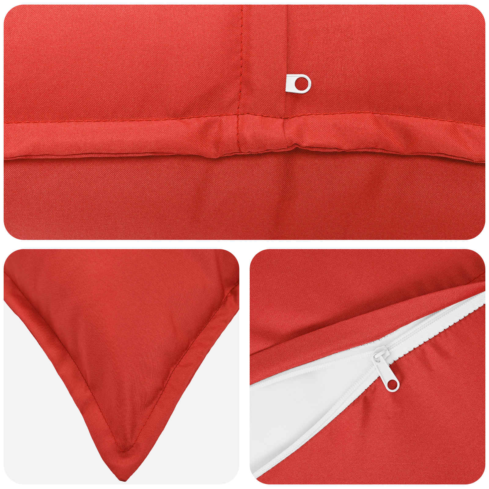 Kussensloop 2 st HOUTEN Rood 80 x 80 cm Polyester image 4