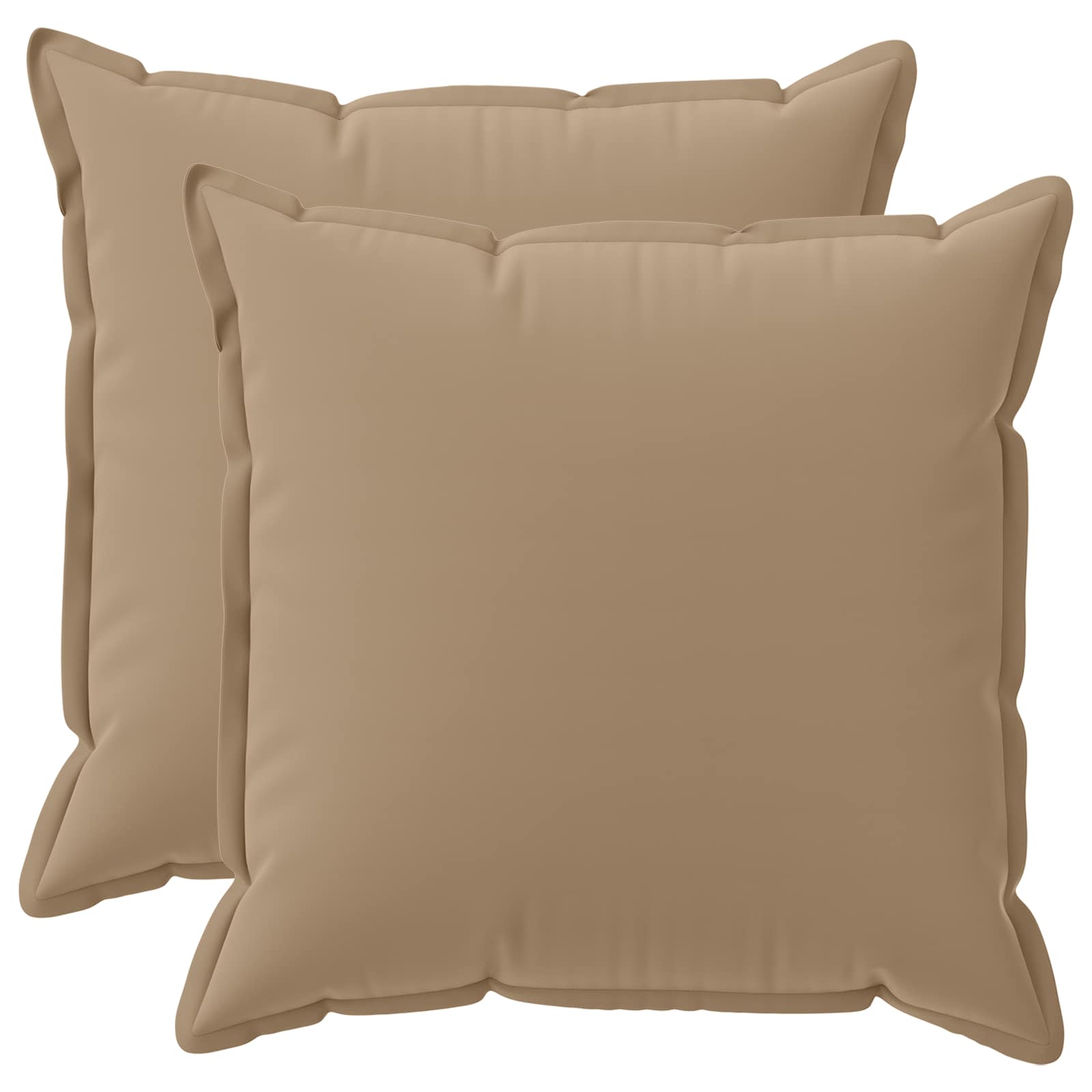 Kussensloop 2 st HOUTEN Taupe 80 x 80 cm Polyester image 1