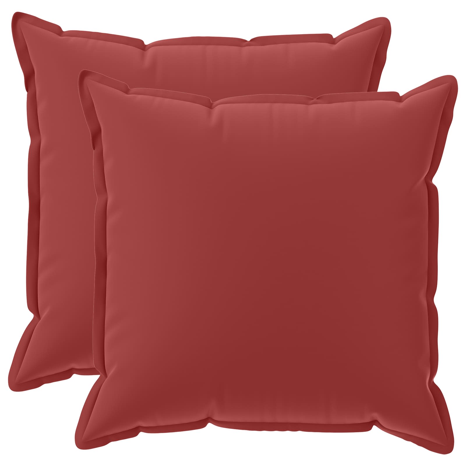 Kussensloop 2 st HOUTEN Wijnrood 80 x 80 cm Polyester image 1