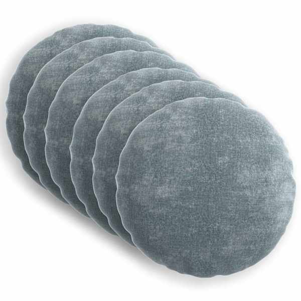 vidaXL Diivanipadi 6 tk HEERLEN Helesinine &Oslash; 30 cm &Scaron;en&uuml;&uuml;lfabric