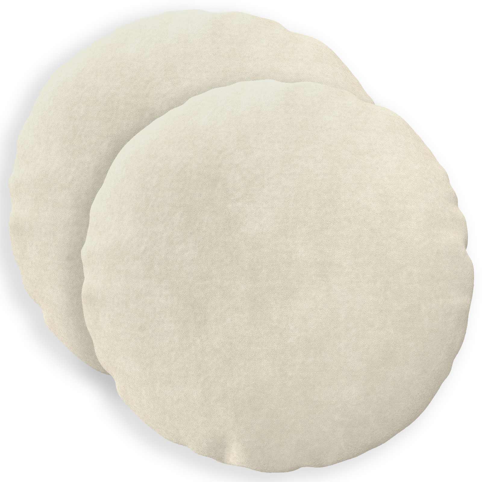 vidaXL Povlak na polštář 2 pcs HEERLEN Krémová Ø 30 cm