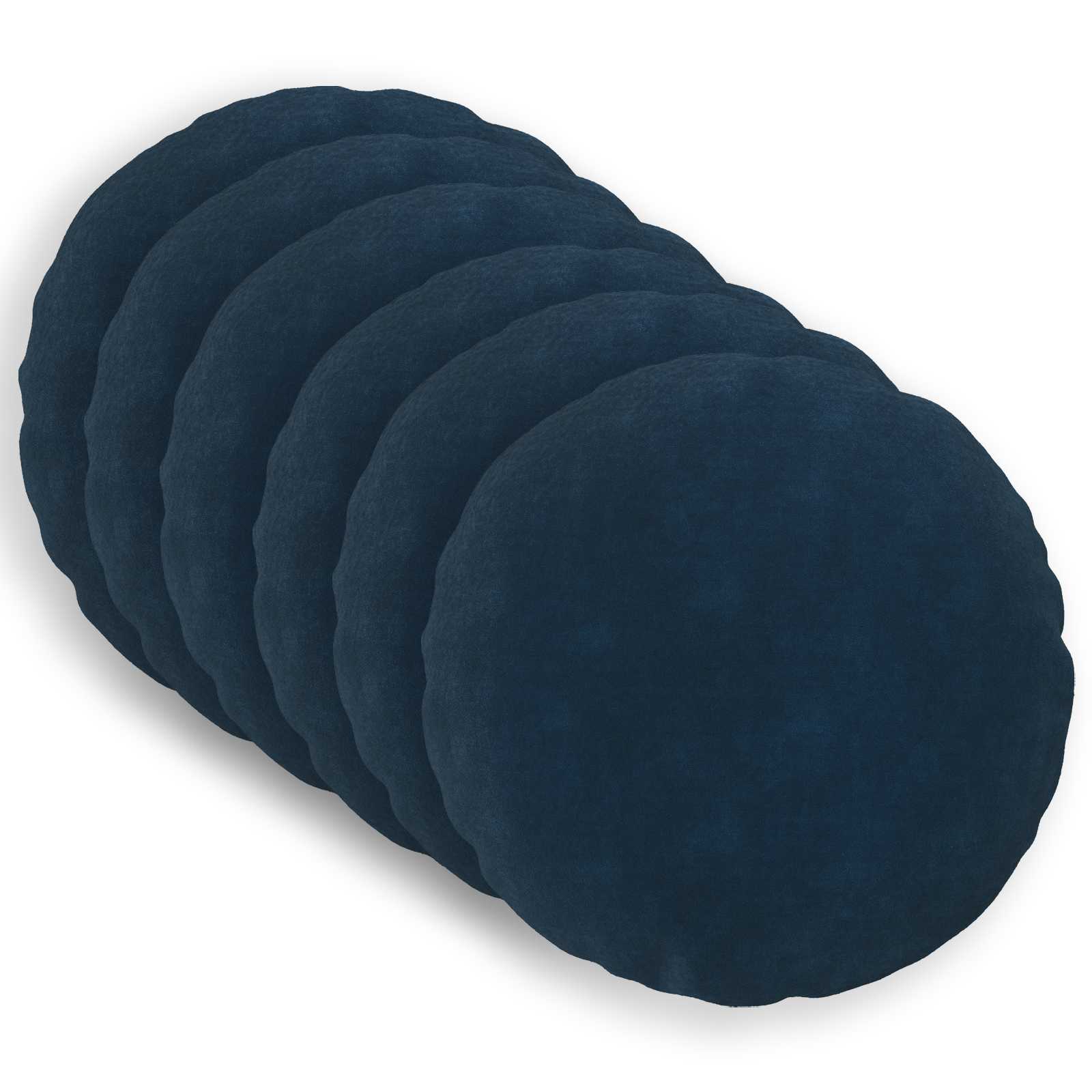 vidaXL Povlak na polštář 6 pcs HEERLEN Modrá Ø 30 cm