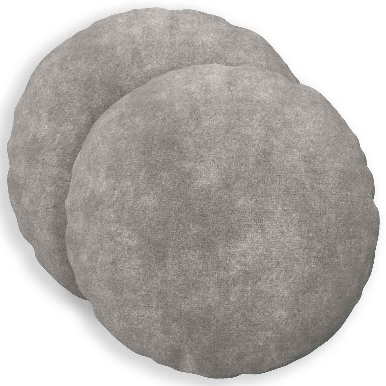 vidaXL Povlak na polštář 2 pcs HEERLEN Světle šedá Ø 30 cm
