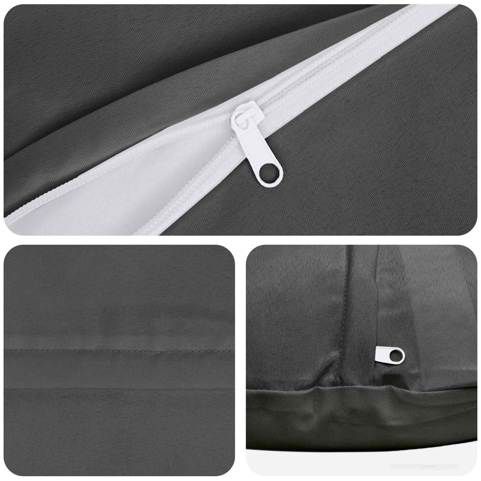 Kussensloop 6 pcs HEERLEN Antraciet Ø 30 cm Polyester image 4