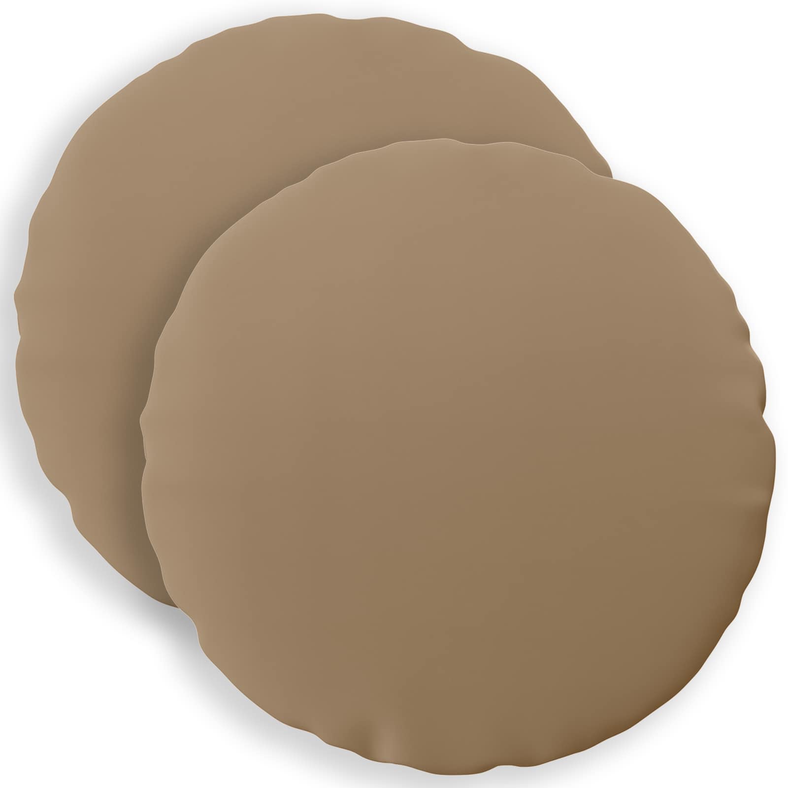 Kussensloop 2 st HEERLEN Taupe Ø 30 cm Polyester image 1