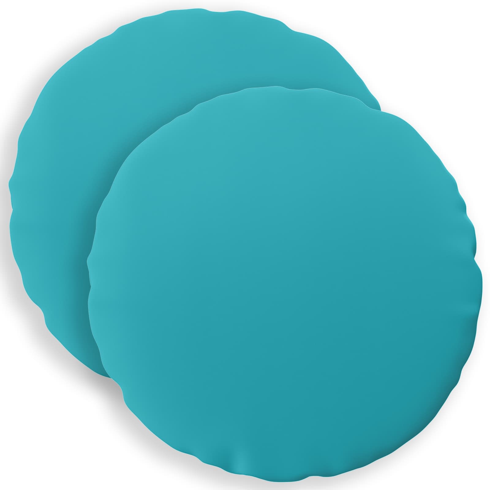 Kussensloop 2 pcs HEERLEN Turquoise Ø 30 cm Polyester image 1
