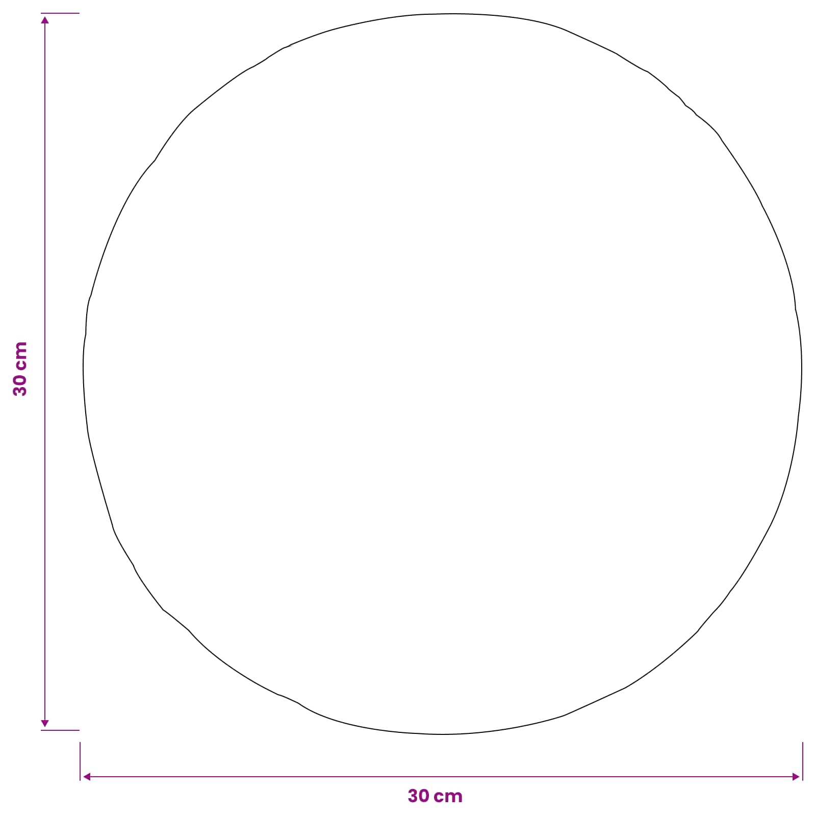 Prevleka za blazino 2 kos HEERLEN Temno siva Premer 30 cm