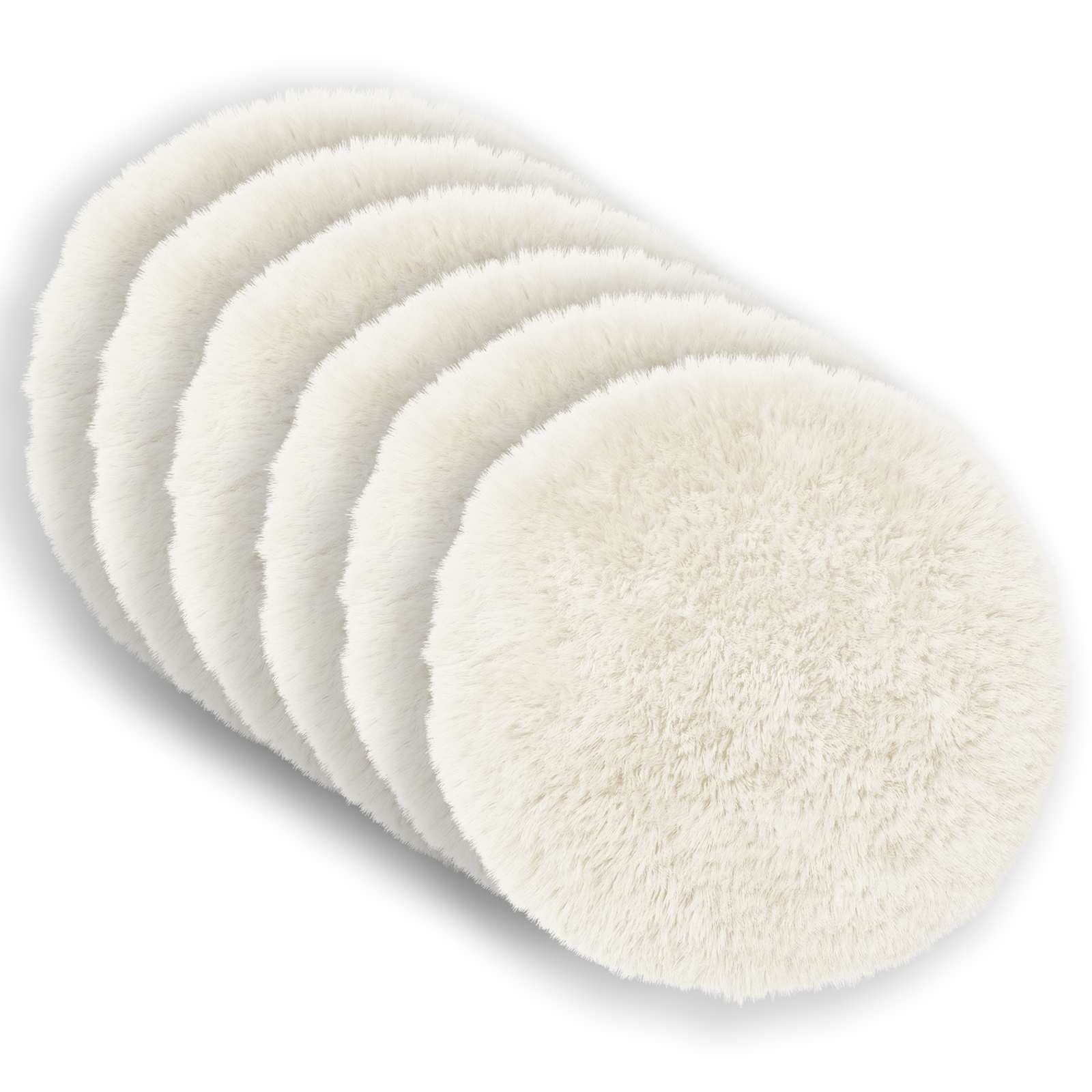 Kussensloop 6 pcs HEERLEN Wit Ø 30 cm PV Fleece image 2