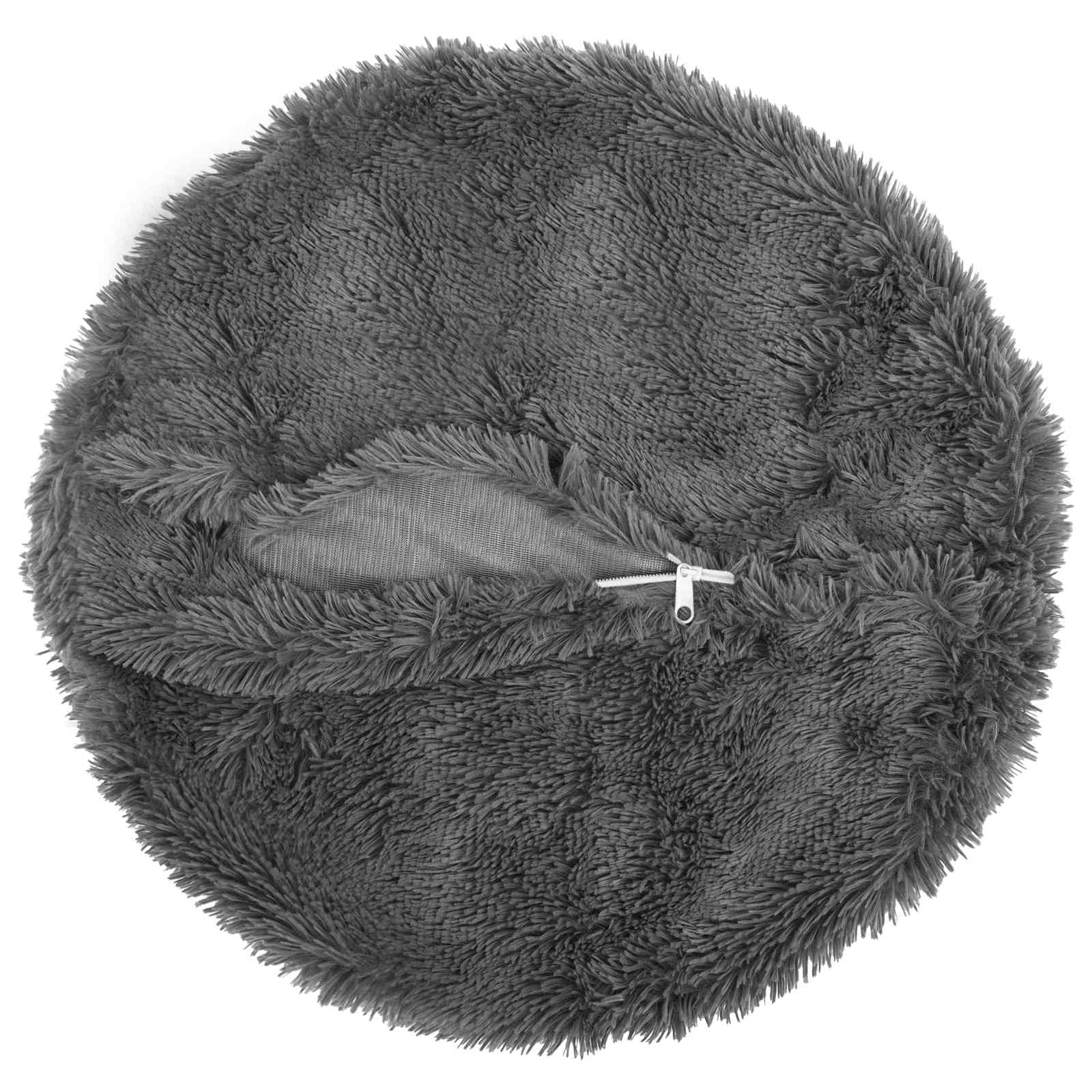 Kussensloop 2 pcs HEERLEN Lichtgrijs Ø 30 cm PV Fleece image 3